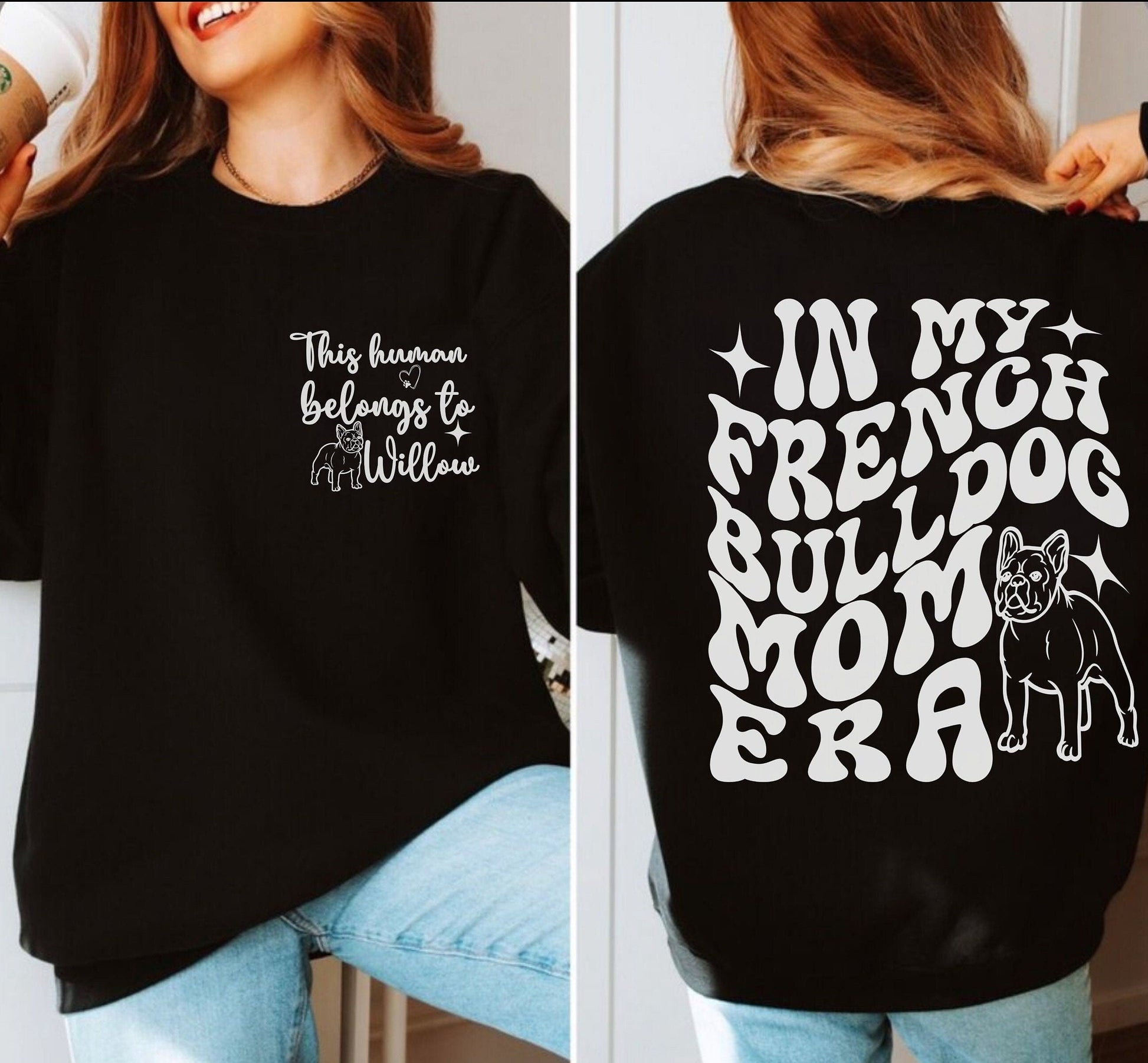 French bulldog dog Trendy mom dog dad shirt dog lover 
 gifts Personalized Unisex Winter Summer crewneck for dog mama frenchie sweatshirt tshirt and hoodie