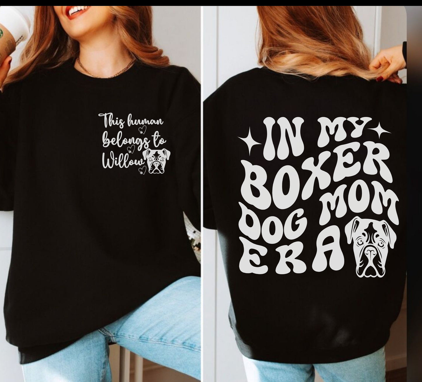 Boxer dog Trendy mom dog dad shirt dog lover 
 gifts Personalized Unisex Winter Summer crewneck for dog mama Boxer groovy retry trendy sweatshirt tshirt and hoodie