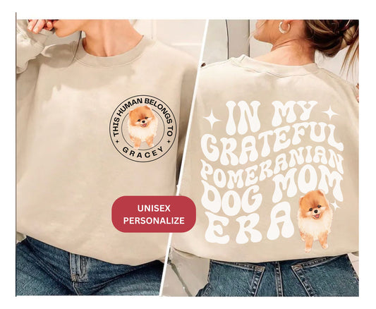 Pomeranian dog Trendy mom dog dad shirt dog lover 
 gifts Personalized Unisex Winter Summer crewneck for dog mama Pomeranian sweatshirt tshirt and hoodie