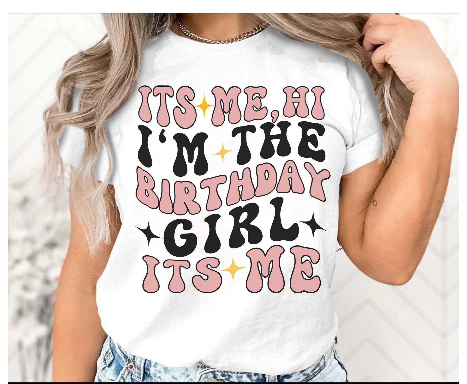 Birthday girl retro shirt gift for birthday girl unisex shirt for birthday girl gifts for wife daughter Hi its be i am the birthday girl gift for her