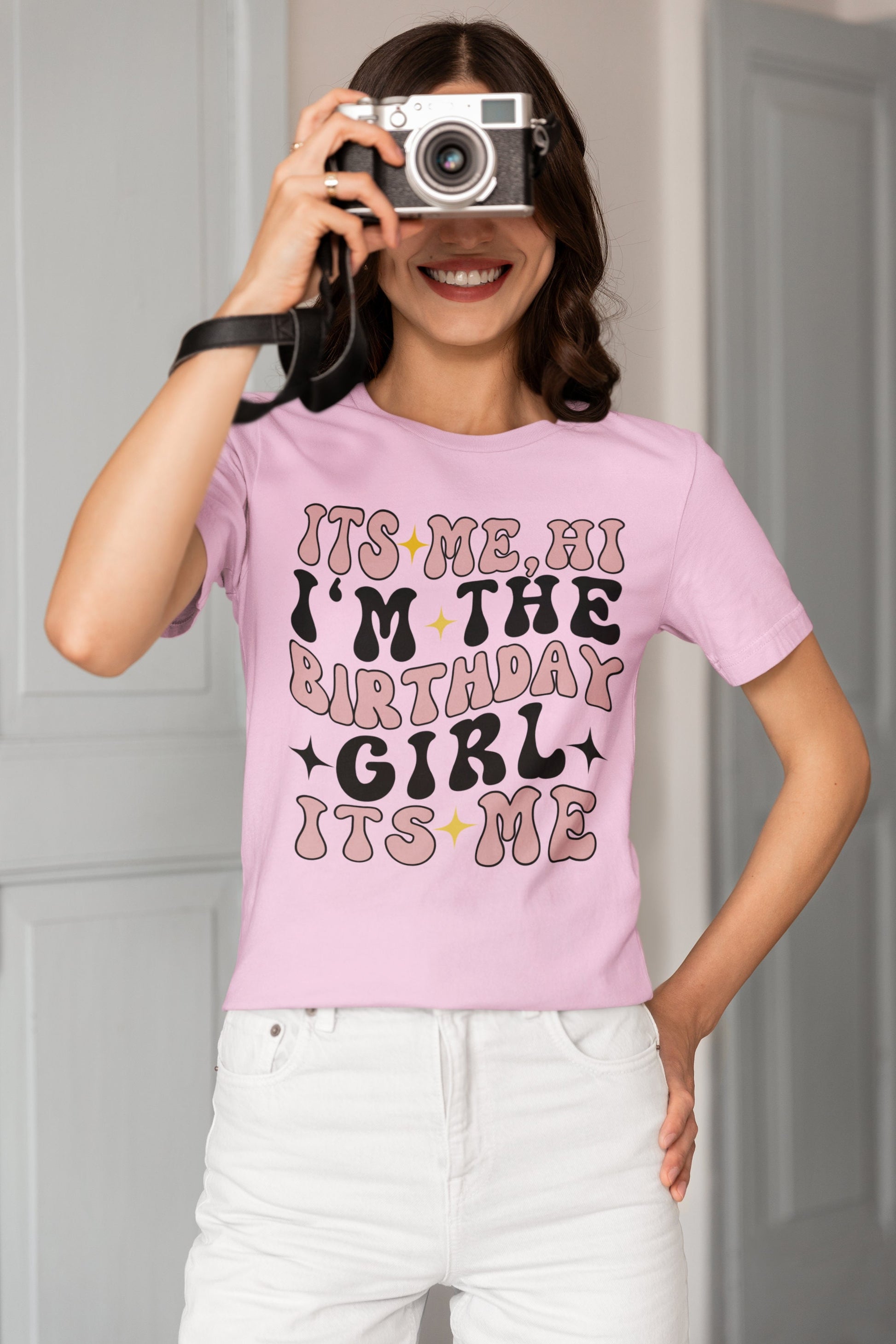 Birthday girl retro shirt gift for birthday girl unisex shirt for birthday girl gifts for wife daughter Hi its be i am the birthday girl gift for her