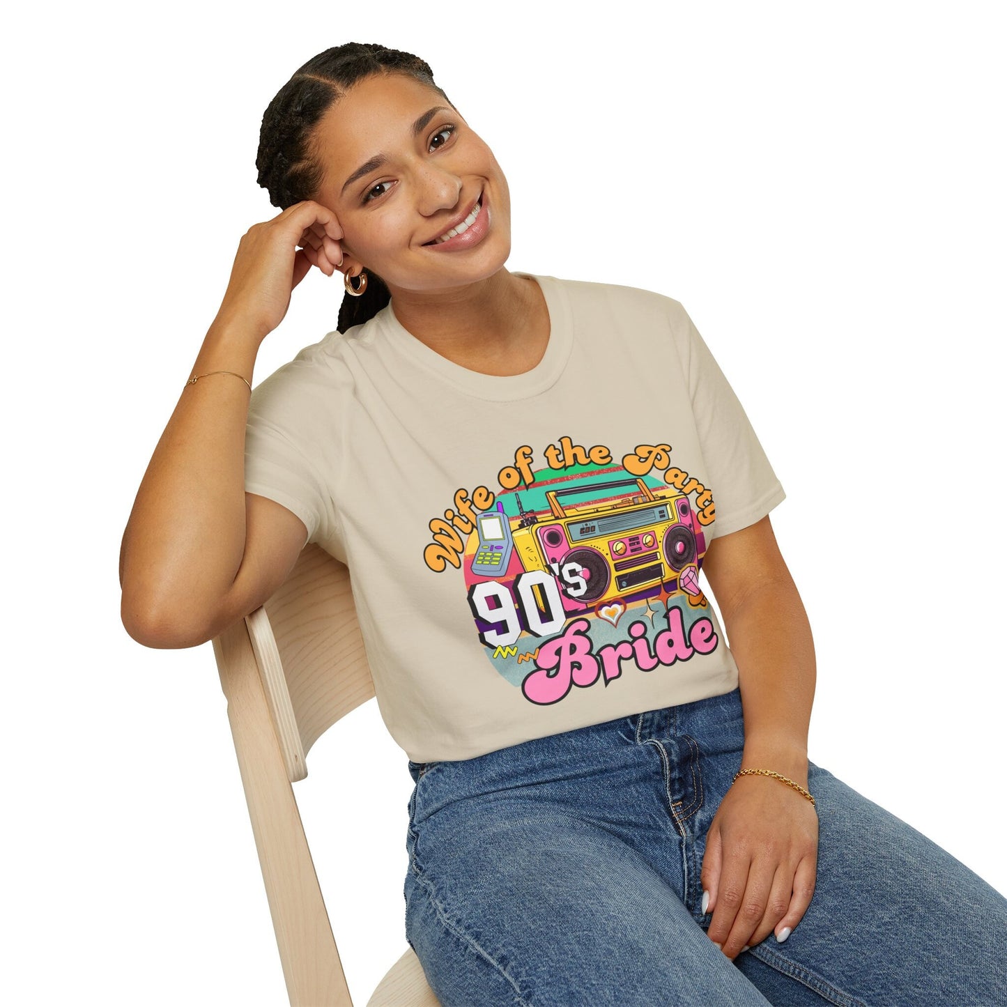 90s Themed Bachelorette T Shirt Retro Groovy Back to the 90s Bridal Hen Party Retro Last Rodeo Shirts Colorful Tee gift for Bride Bridesmaid