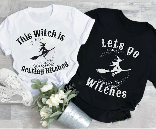 Witch Hen Party T-Shirts - Bride and Bridesmaid Matching Tees