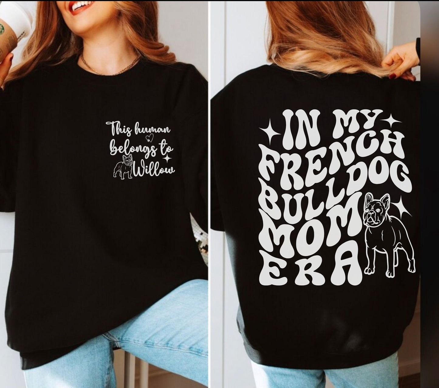 French bulldog dog Trendy mom dog dad shirt dog lover 
 gifts Personalized Unisex Winter Summer crewneck for dog mama frenchie sweatshirt tshirt and hoodie