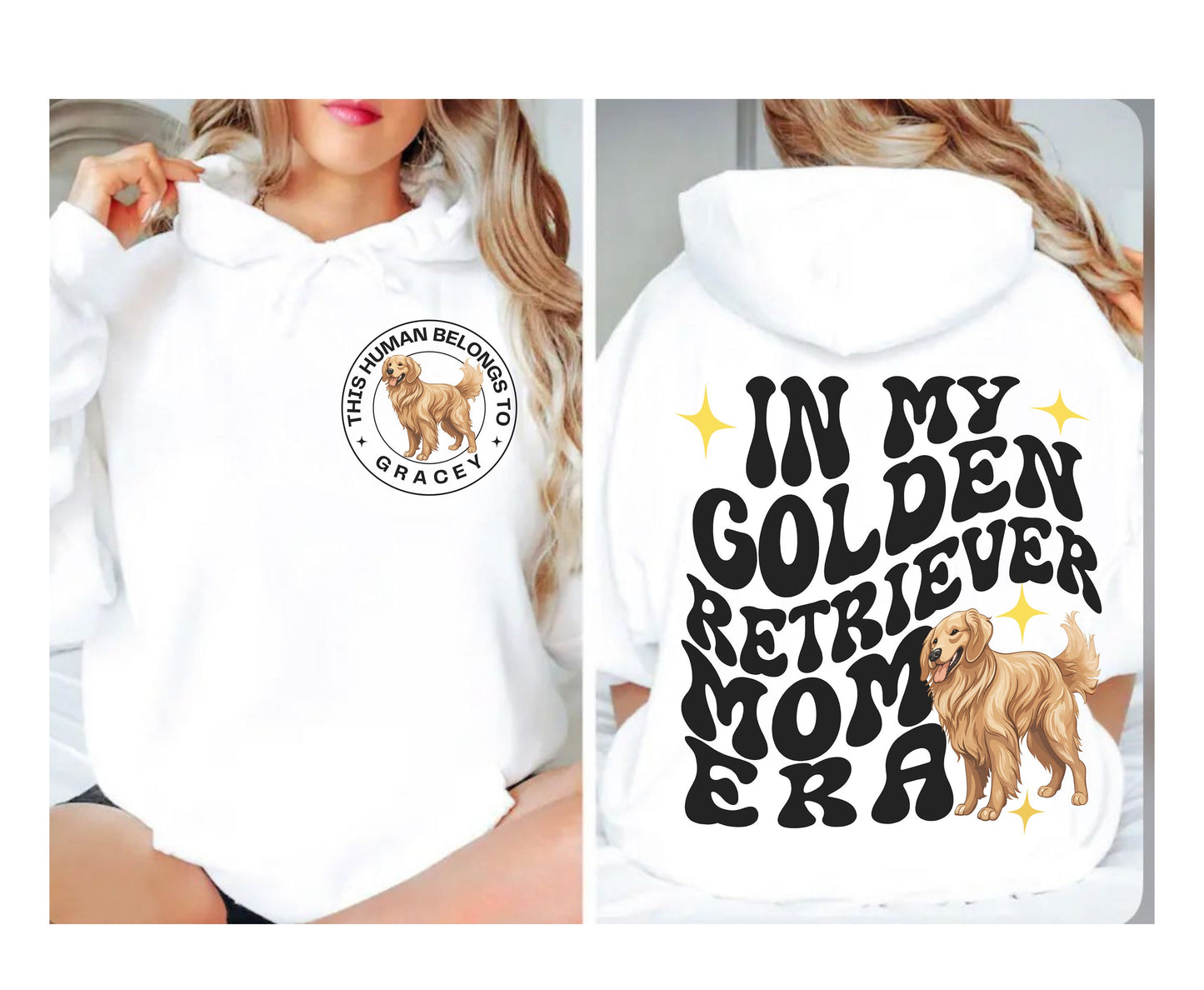 Custom In Golden Retriever Dog Mom Era shirt Retriever Mama Personalized Vsco Sweatshirt gift