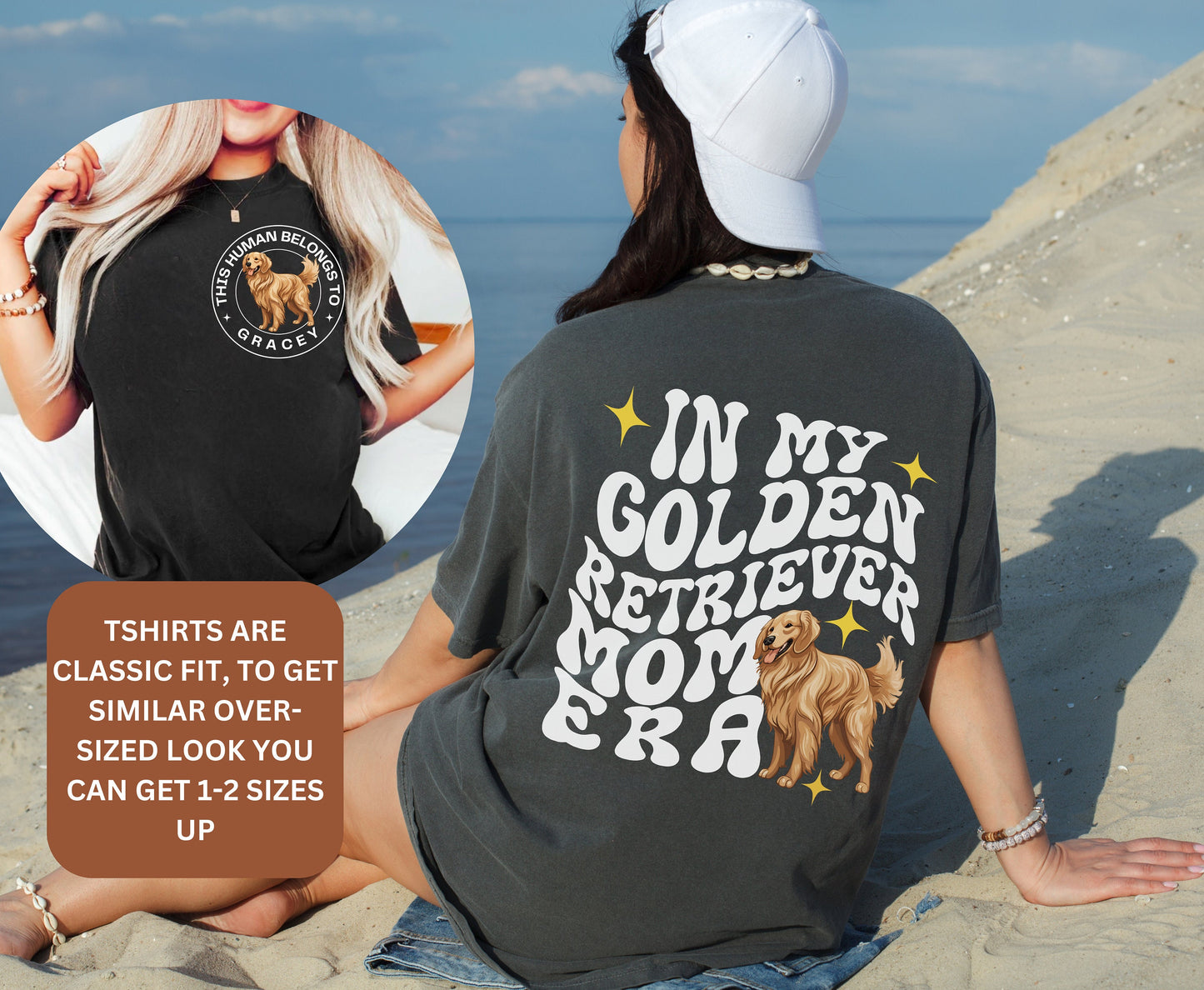 Golden Retriever dog Trendy mom dog dad shirt dog lover 
 gifts Personalized Unisex Winter Summer crewneck for dog mama Golden retriever sweatshirt tshirt and hoodie