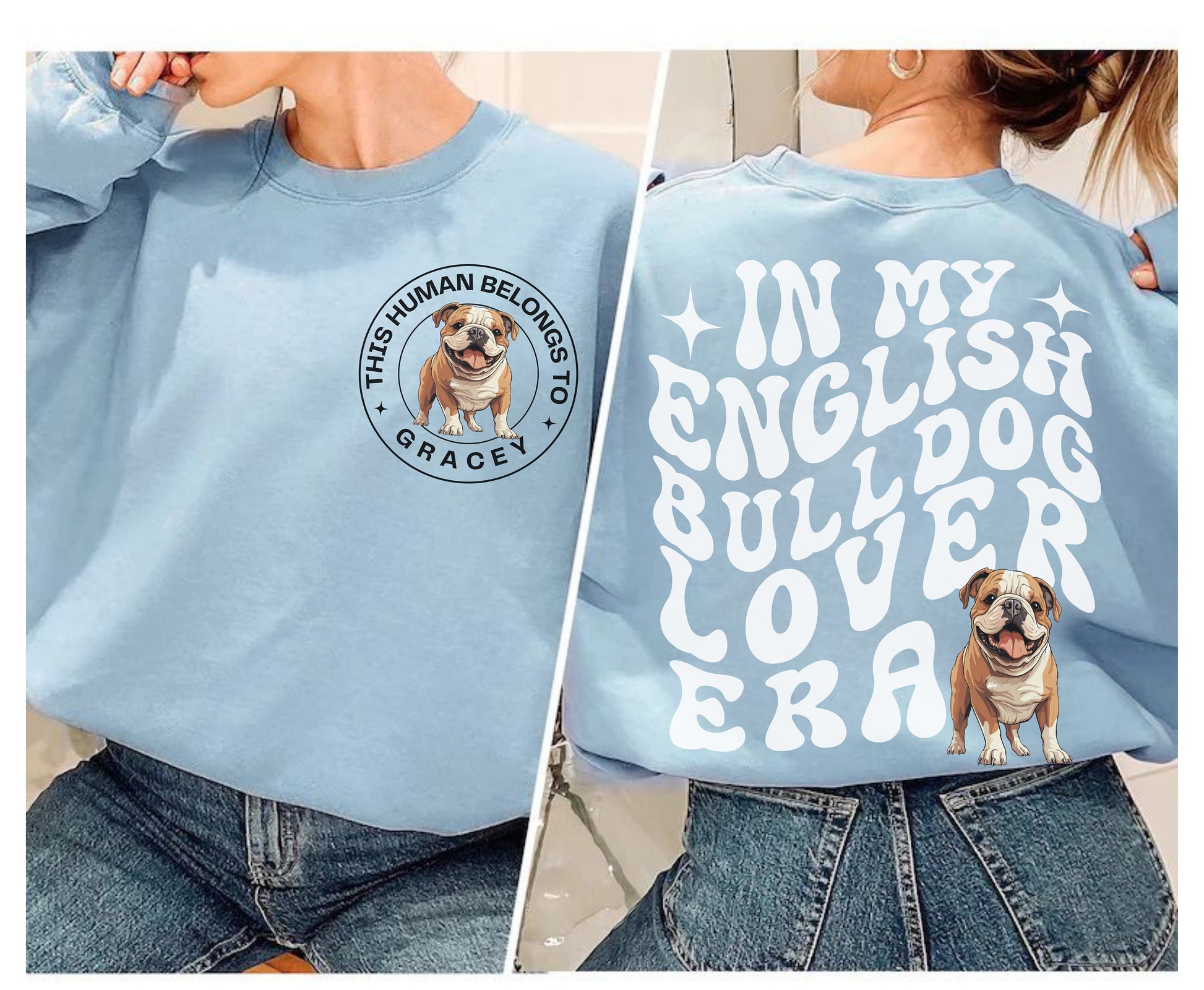 English bulldog dog Trendy mom dog dad shirt dog lover 
 gifts Personalized Unisex Winter Summer crewneck for dog mama English bulldog sweatshirt tshirt and hoodie