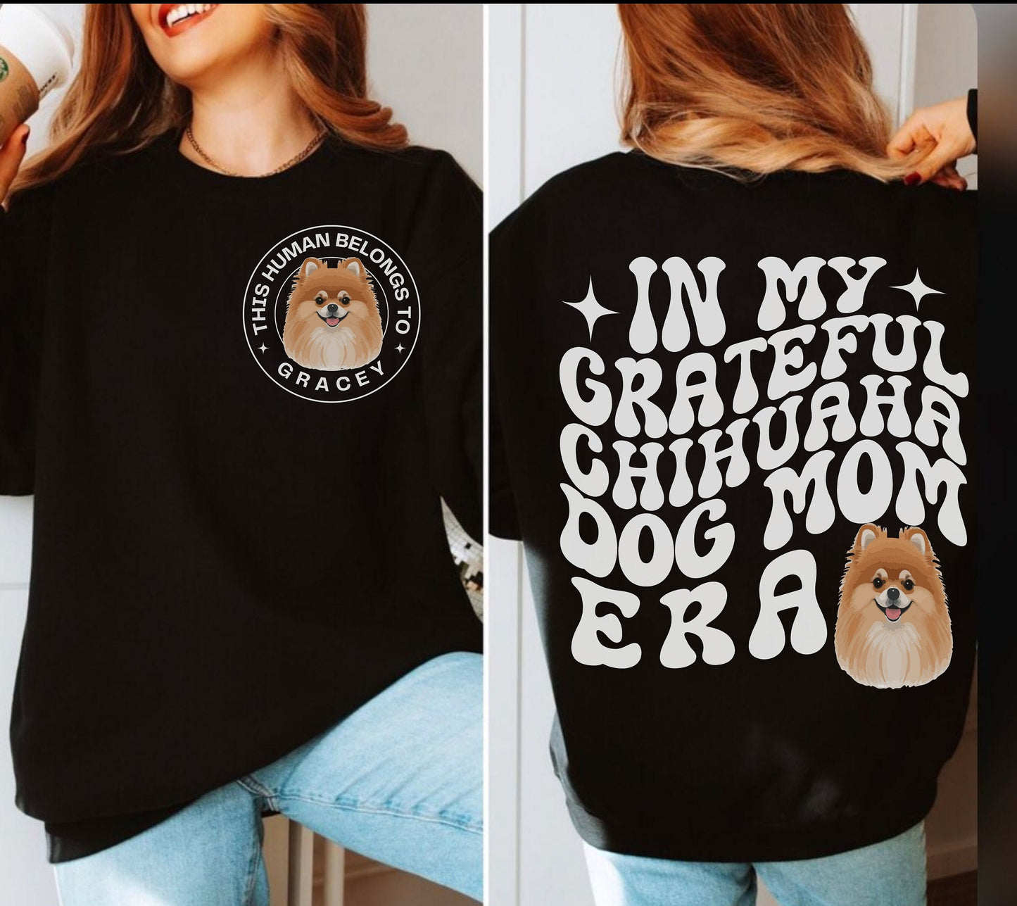 Chihuahua dog Trendy mom dog dad shirt dog lover 
 gifts Personalized Unisex Winter Summer crewneck for dog mama Chiwawa sweatshirt tshirt and hoodie