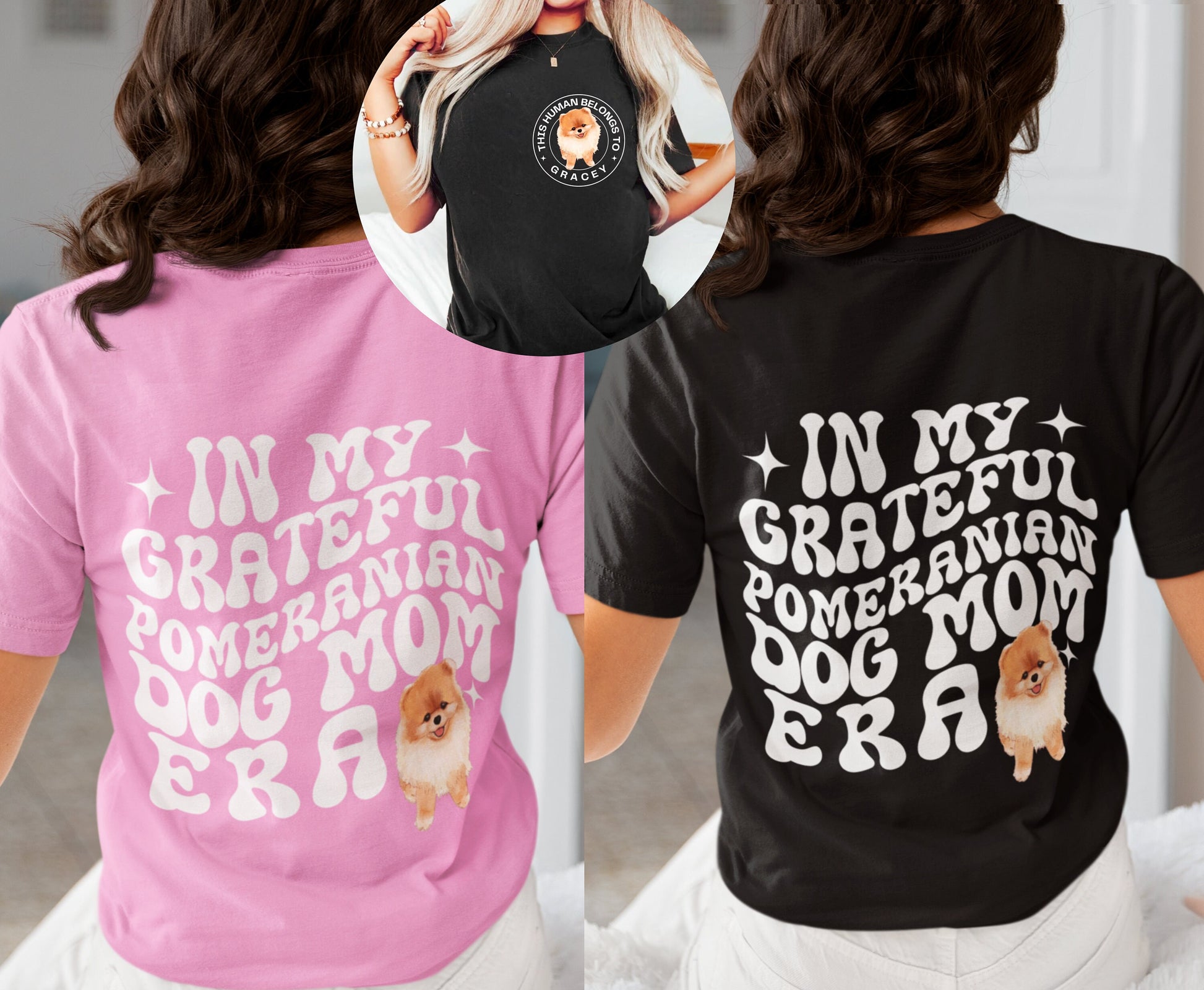 Pomeranian dog Trendy mom dog dad shirt dog lover 
 gifts Personalized Unisex Winter Summer crewneck for dog mama Pomeranian sweatshirt tshirt and hoodie