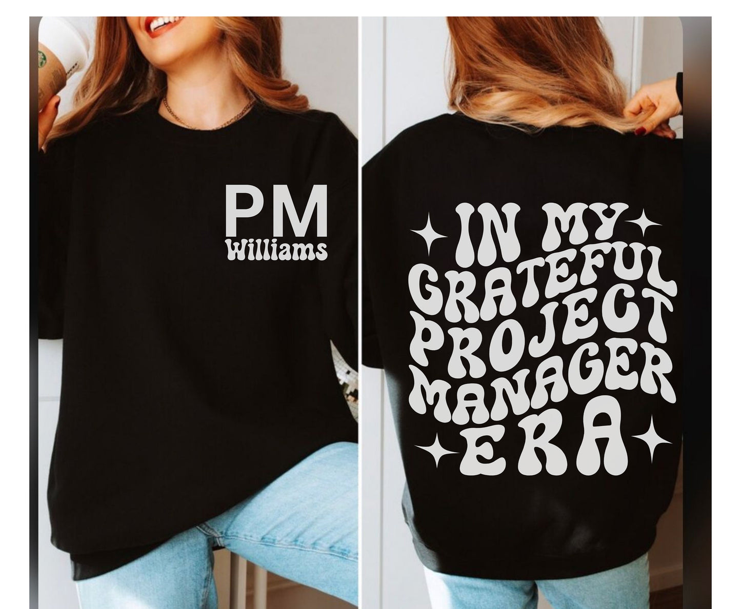 Gift for Project Manager, Personalized Project Manager T Shirt, PM Shirts, PM Tshirt, Trendy Project manager Hoodie, Project Manager Jumper