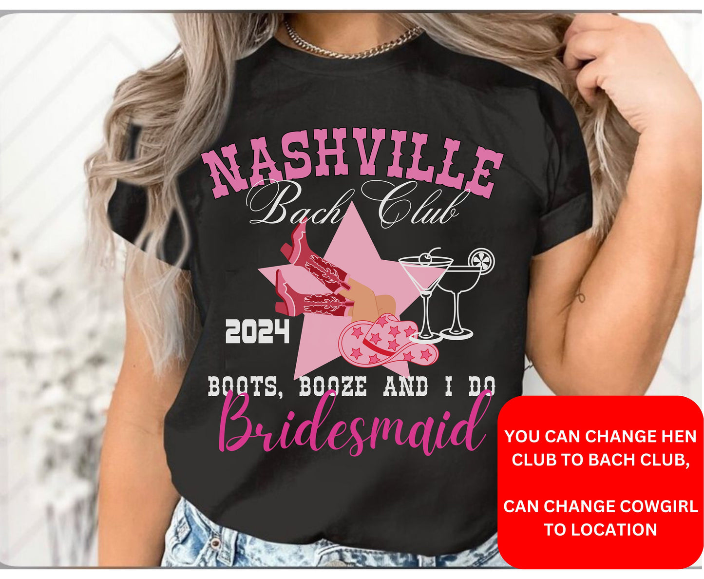 Western themed bachelorette tshirt tank top sweatshirt for last rodeo Hen party