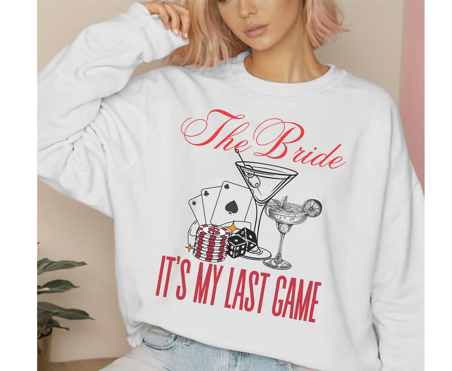 Last Rodeo Bachelorette Casino Cocktail Hen Party Shirt sweatshirt Tshirt for bride bridesmaid