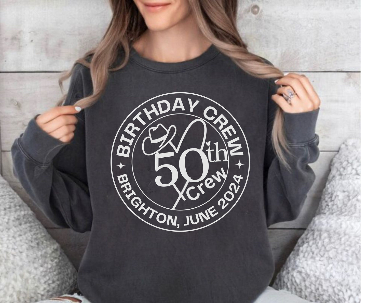 Cowgirl themed 50th birthday shirt, western themed boho birthday shirt for birthday 50th