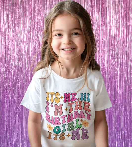 Its me Hi, Im the birthday girl tshirt, T shirt for birthday girl, Birthday party shirt, gift for birthday, birthday girl gift