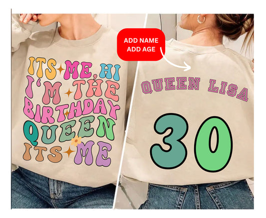 Custom Any Age Retro Birthday Shirt 30th 40th 50th gifts