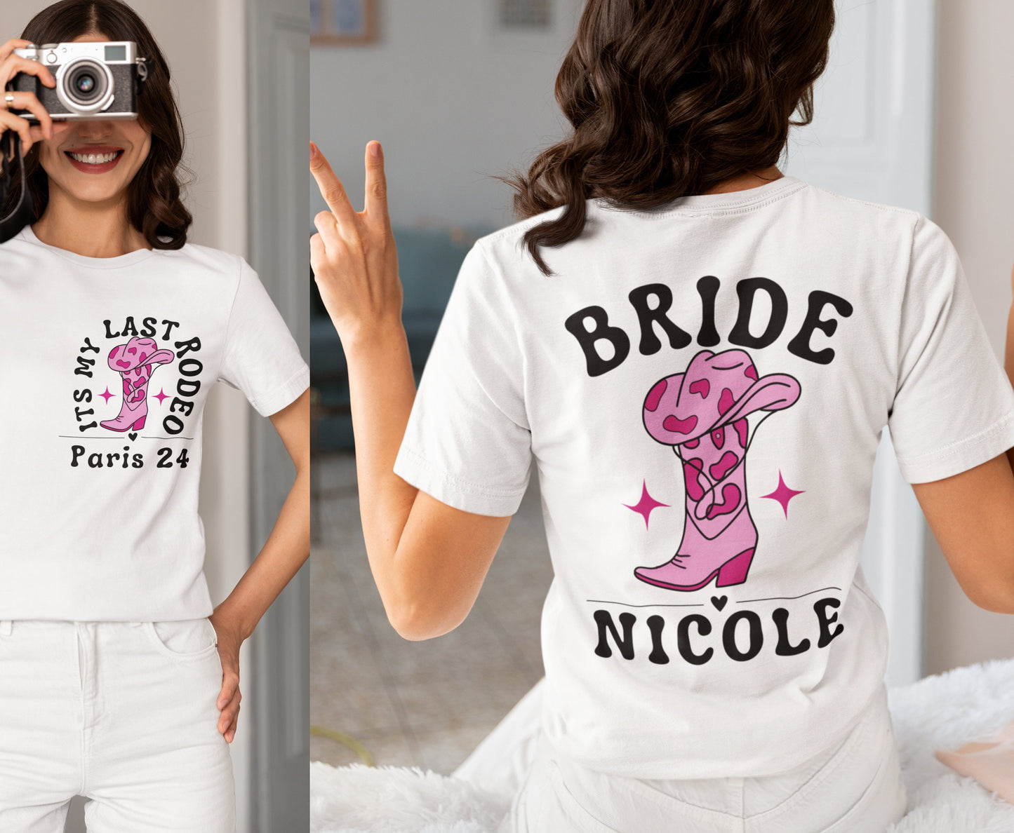 Western bride and bridesmaid shirt for men women cowgirl bride shirt for men women