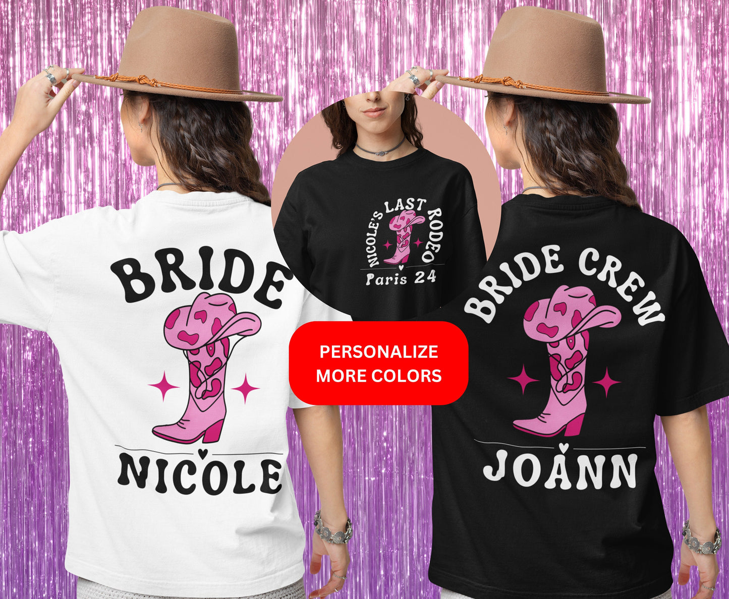 Western bride and bridesmaid shirt for men women cowgirl bride shirt for men women