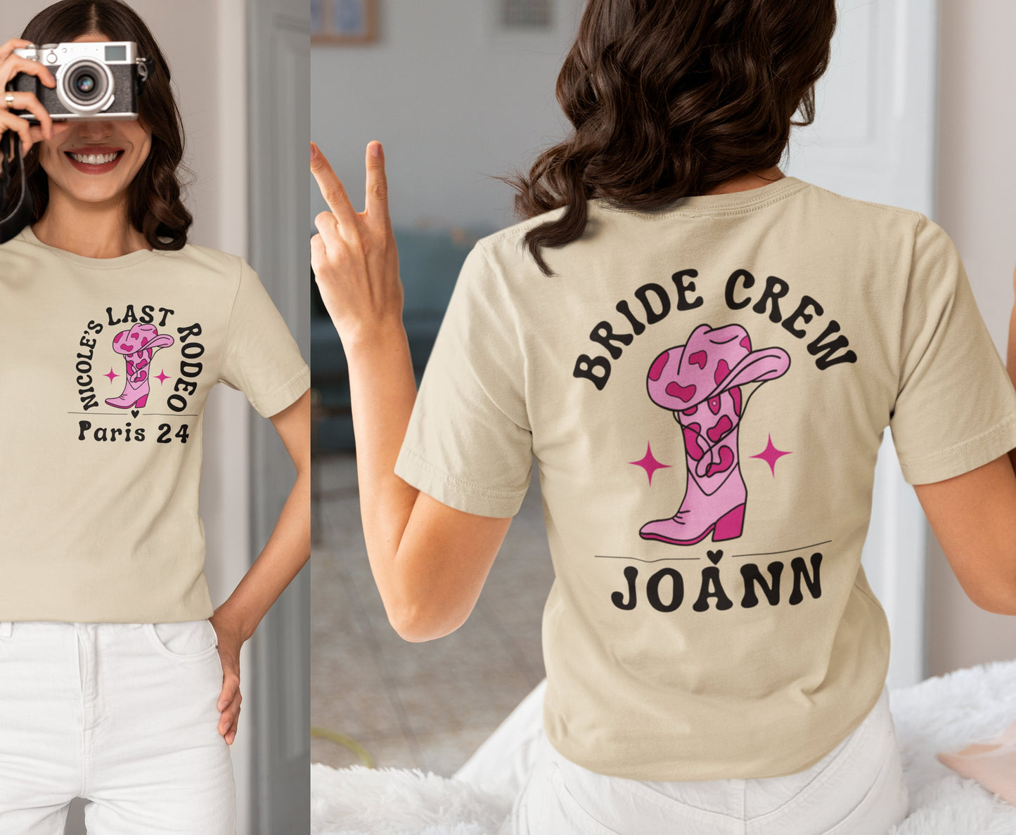 Cowboy Hen Party T-Shirts - Western Bridal Shirts with Rodeo and Cowgirl Designs