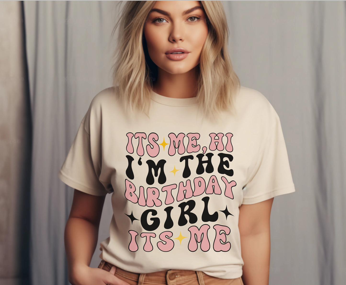 Birthday girl retro shirt gift for birthday girl unisex shirt for birthday girl gifts for wife daughter Hi its be i am the birthday girl gift for her