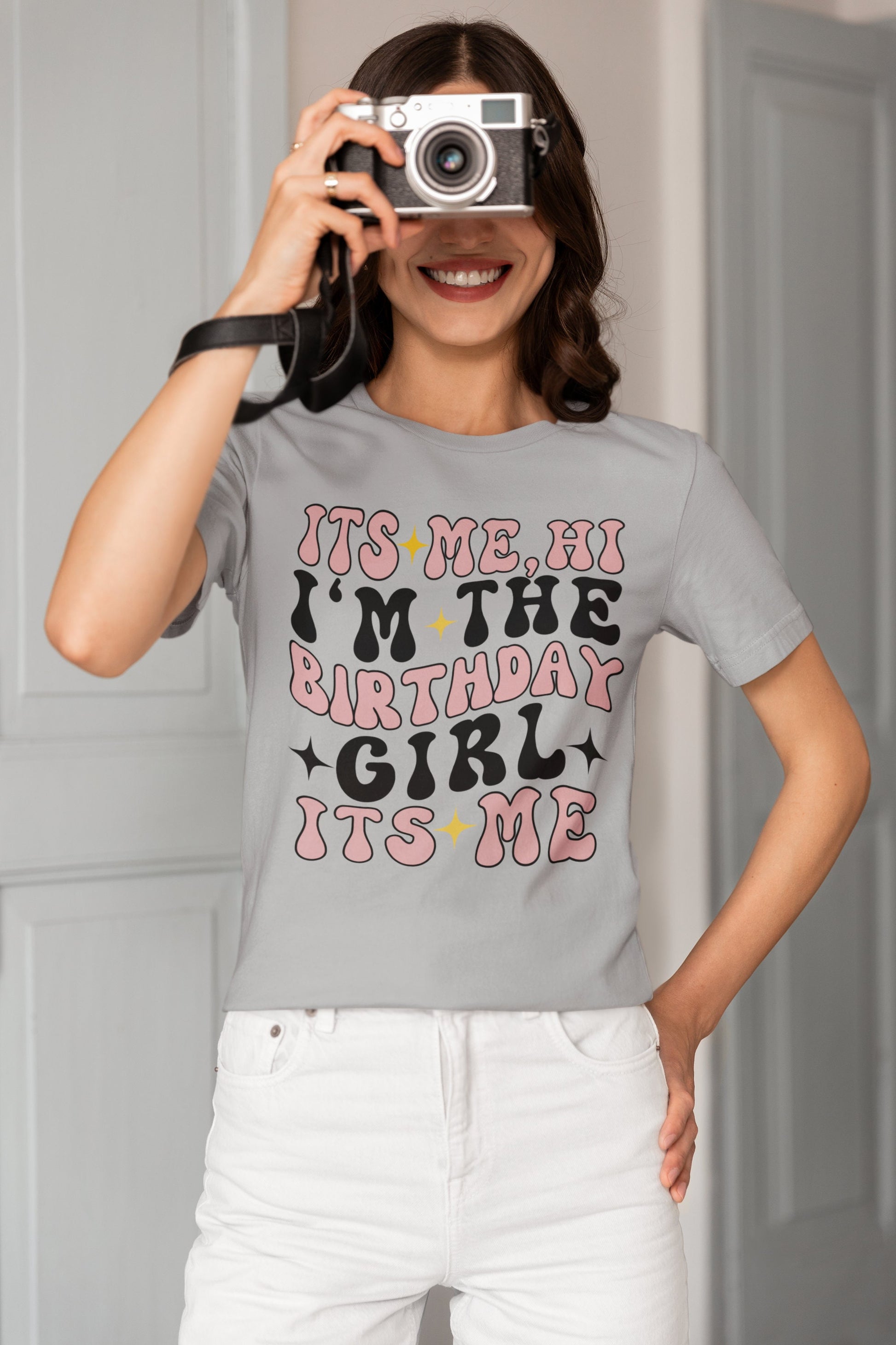 Birthday girl retro shirt gift for birthday girl unisex shirt for birthday girl gifts for wife daughter Hi its be i am the birthday girl gift for her