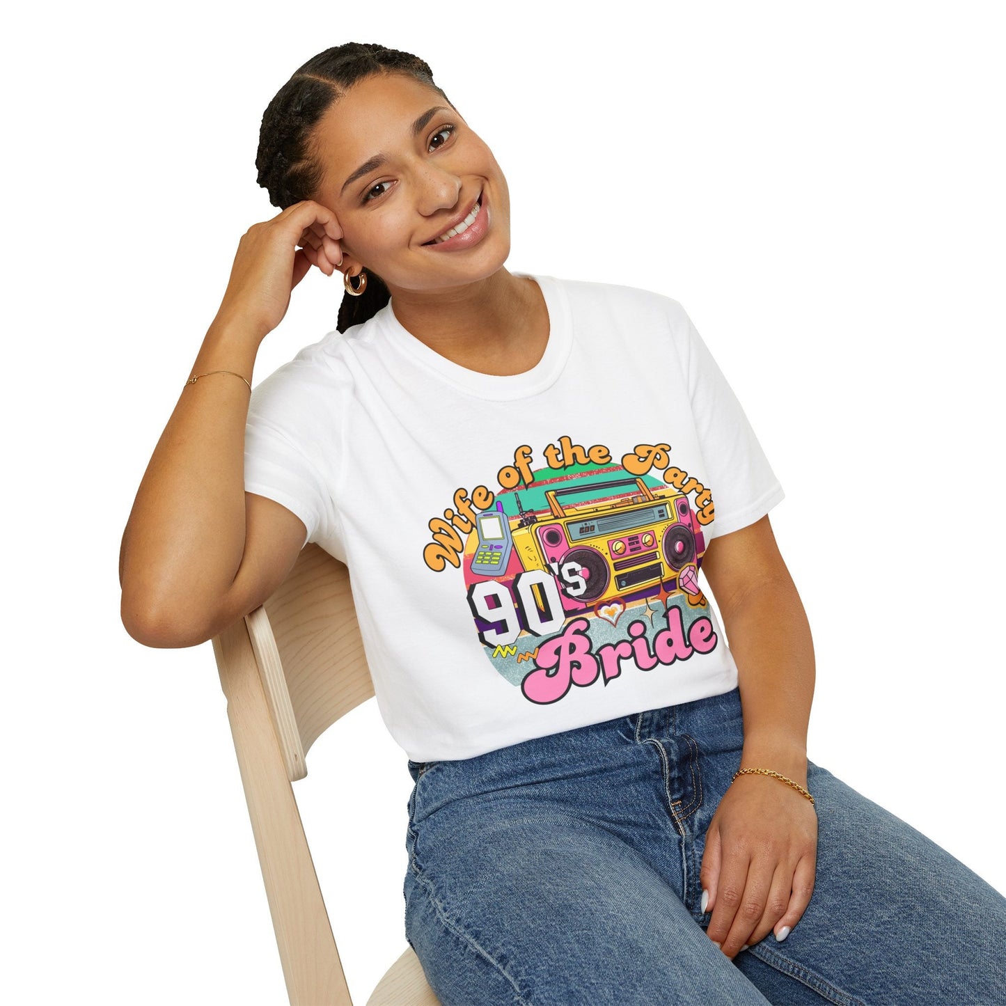 90s Themed Bachelorette T Shirt Retro Groovy Back to the 90s Bridal Hen Party Retro Last Rodeo Shirts Colorful Tee gift for Bride Bridesmaid