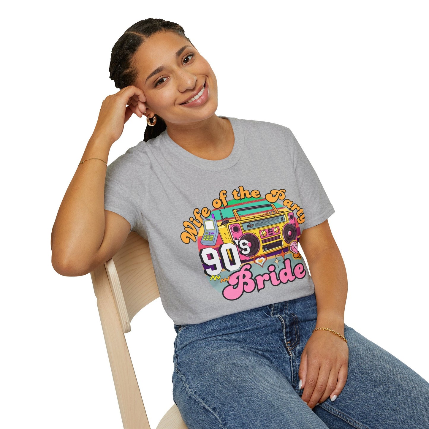 90s Themed Bachelorette T Shirt Retro Groovy Back to the 90s Bridal Hen Party Retro Last Rodeo Shirts Colorful Tee gift for Bride Bridesmaid