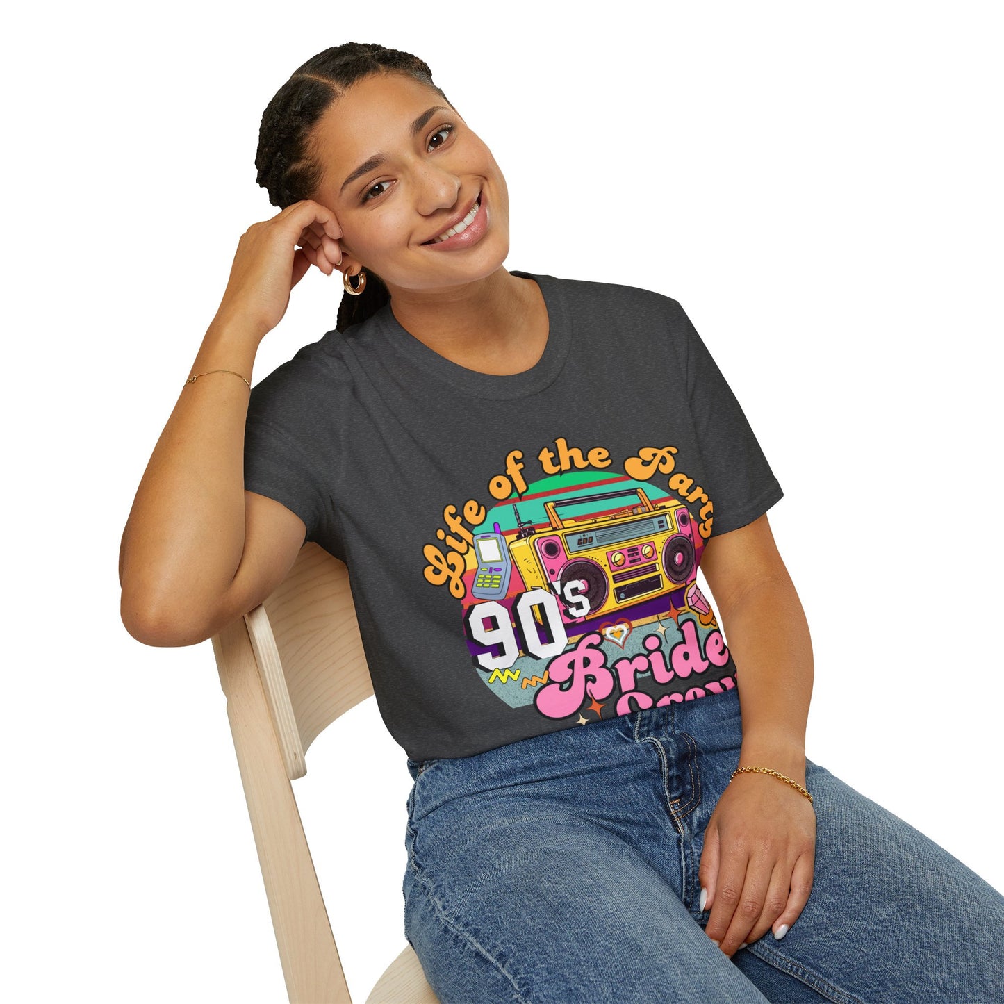 90s Themed Bachelorette T Shirt Retro Groovy Back to the 90s Bridal Hen Party Retro Last Rodeo Shirts Colorful Tee gift for Bride Bridesmaid