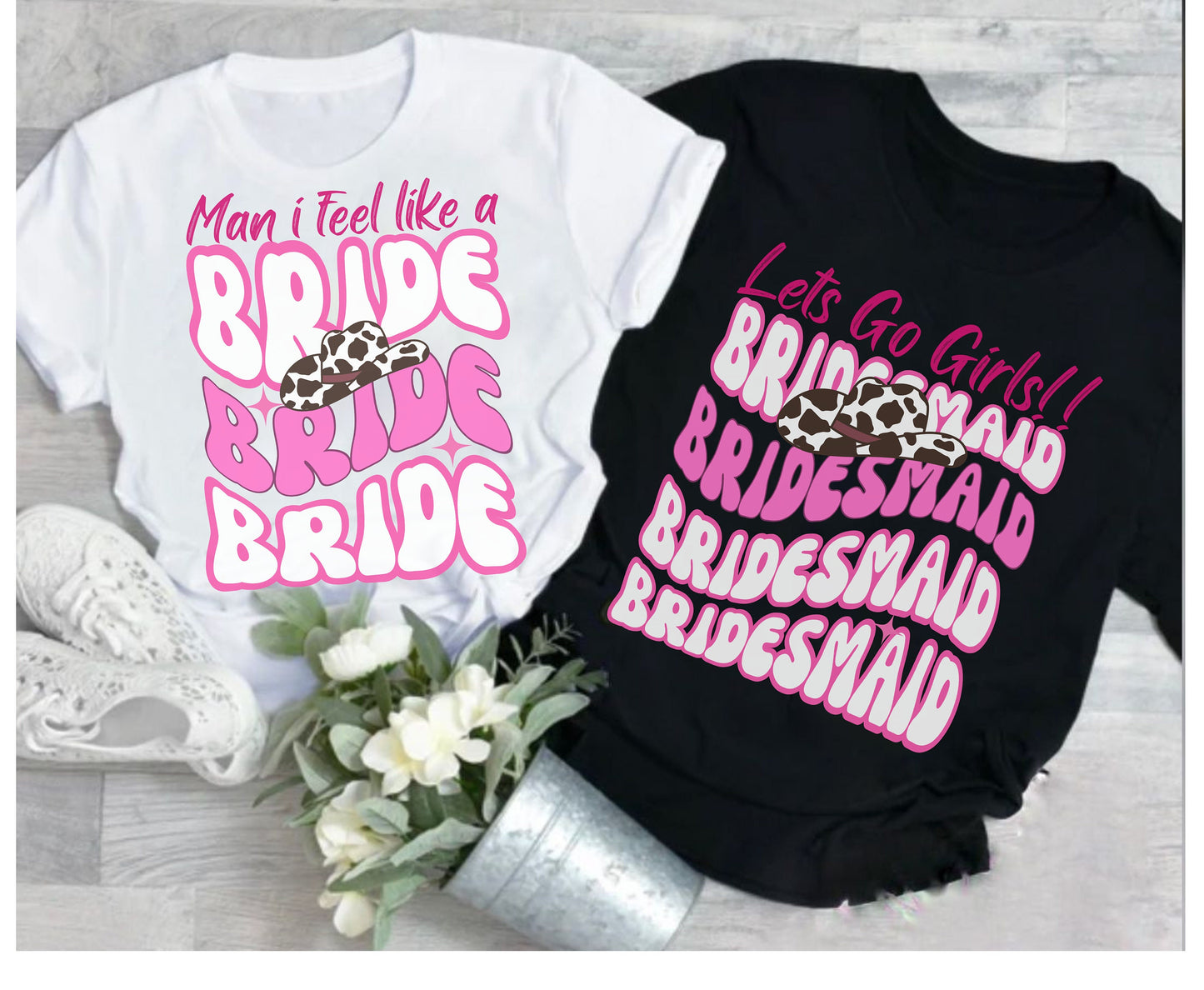 Western Themed Bachelorette Shirt, Lets go Girls Retro Wavy Bride Bridesmaid Sweatshirt for Cowgirl Hen Party, Cowboy Country Hen Do Shirts