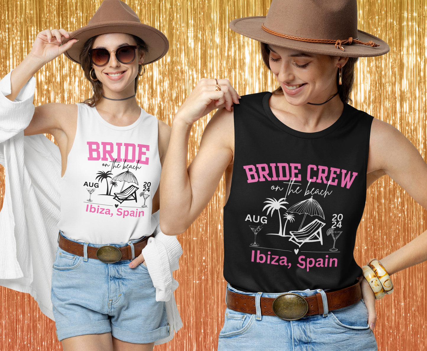 Boho Bride Bride Crew Tank top Hen Party Tank top Hen Party Shirt for men women Unisex Hen Party Shirts for him for her