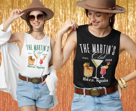 Beach Junggesellinnenabschied Shirt, Beach Hen Do Tank Top, Team Braut Brautjungfern Cocktail Club Junggesellinnenabschied T-Shirt Junggesellinnenabschied Shirts Braut Geschenke