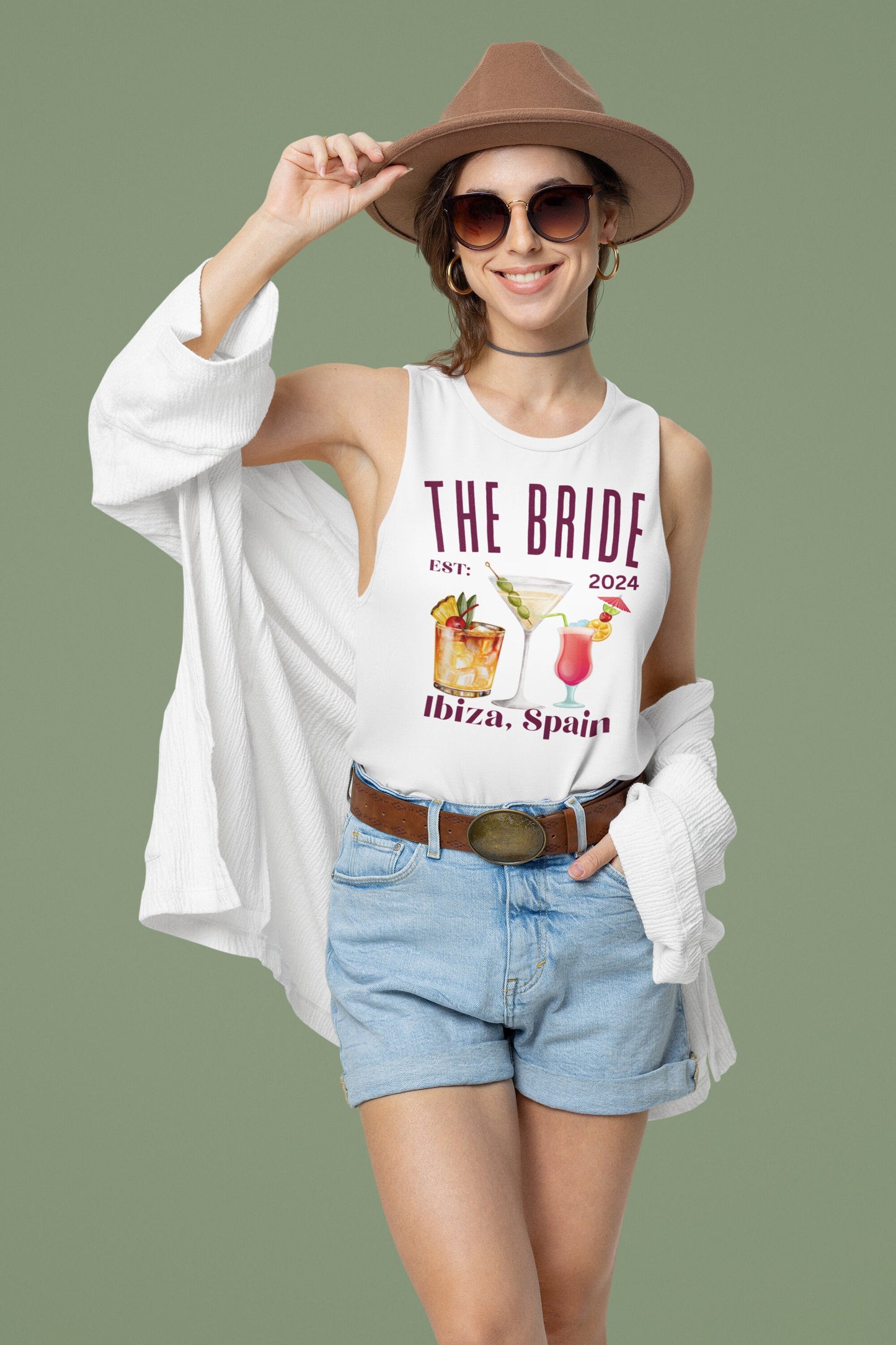 Beach Bachelorette Shirt for men women Cocktail Club Shirt for Hen do Party Sweatshirt Tshirt Tank Top Options