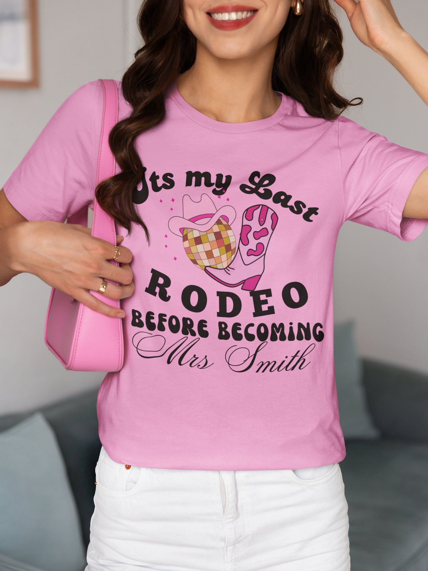 Western Last Rodeo Brides Maid Shirt for Hen Party Bachelorette gifts for men women. Country Themed Hen Party Shirt