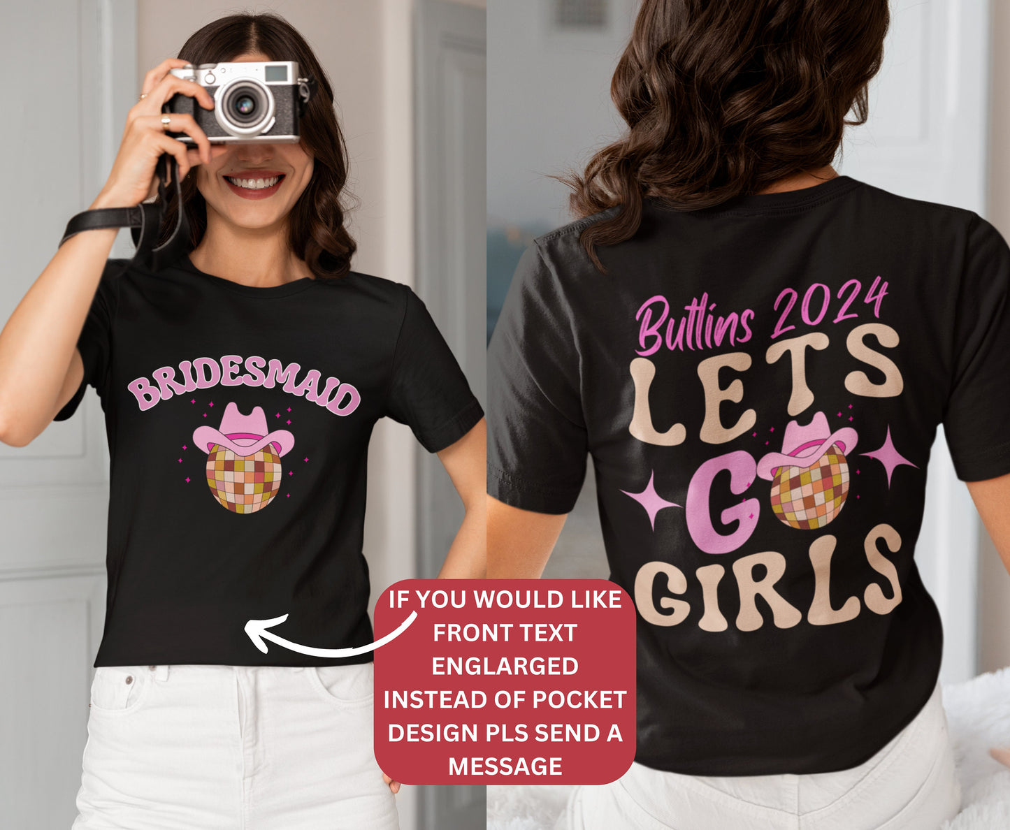 Western Themed Hen Party T-Shirts - Team Bride VSCO and Bachelorette Clothing