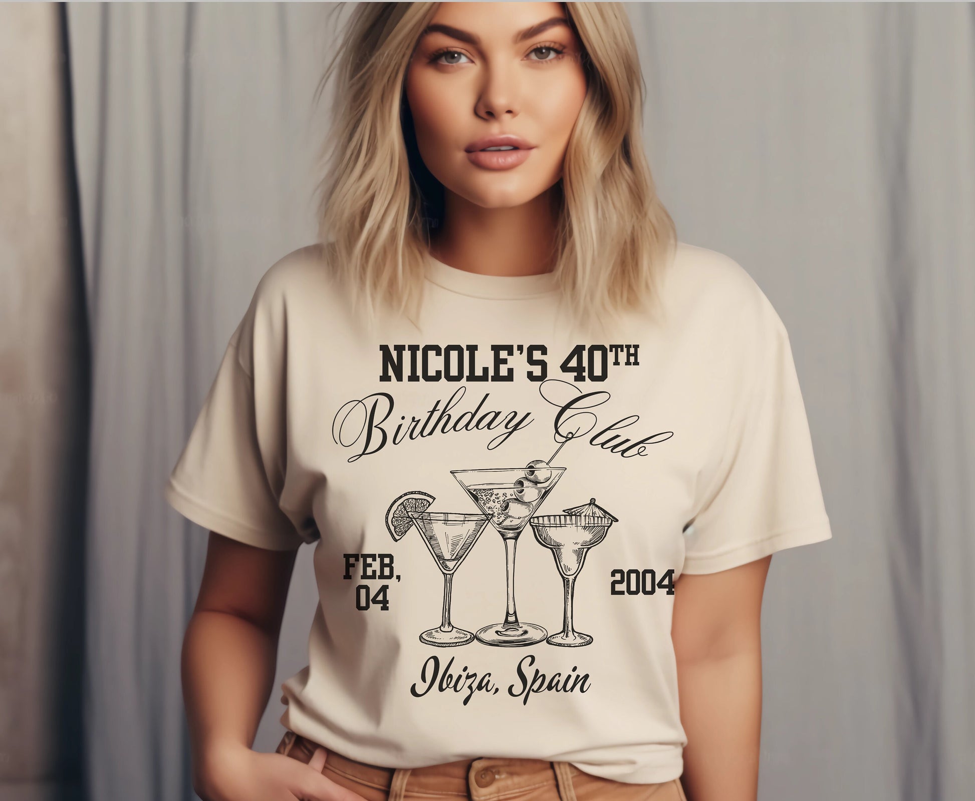 Custom Birthday Party Shirt cocktail themed Birthday Babe shirt