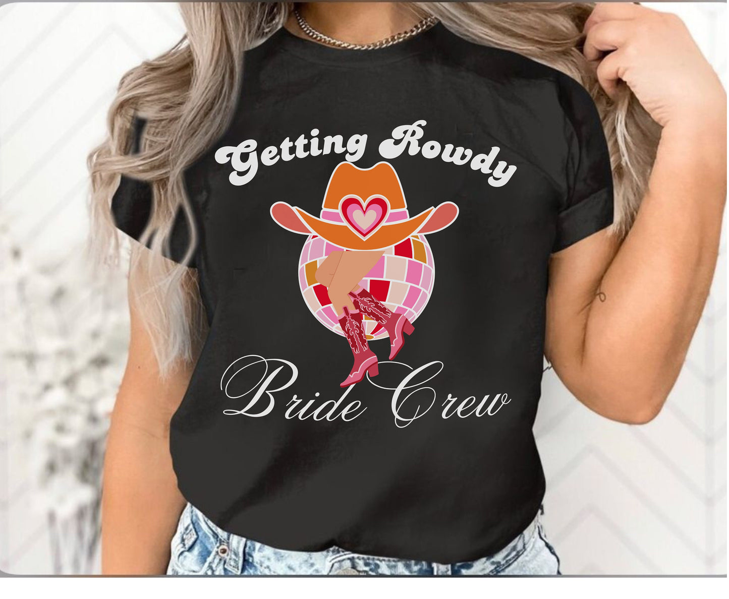 Bride Crew Matching Group Tshirts Birthday Girls Hen Party Tees Bachelorette shirt disco Matching Group Tshirts getting hitched