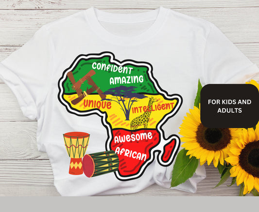 African Map sweatshirt,black history shirt for men for women, crew neck tshirt african print