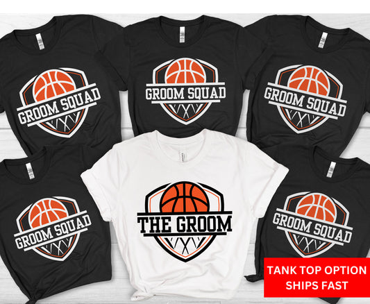 Basketball Themed Bachelor Party T Shirt, Basket ball Groom Groomsmen Stag do Party Tee Shirts for Men, Basketball lover Tshirt Wedding gift