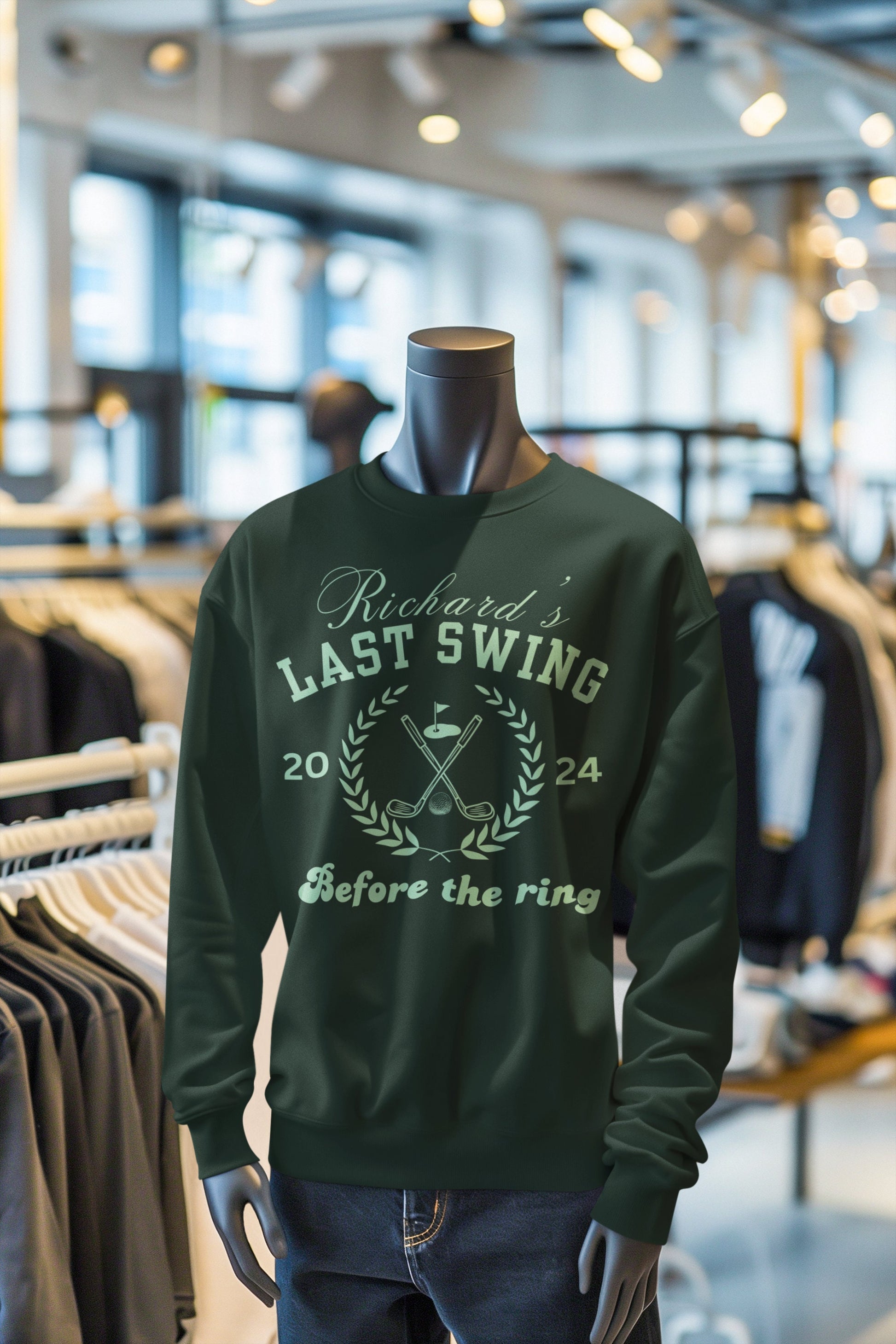 Richard&#39;s Last Swing before the Ring Golf themed shirt