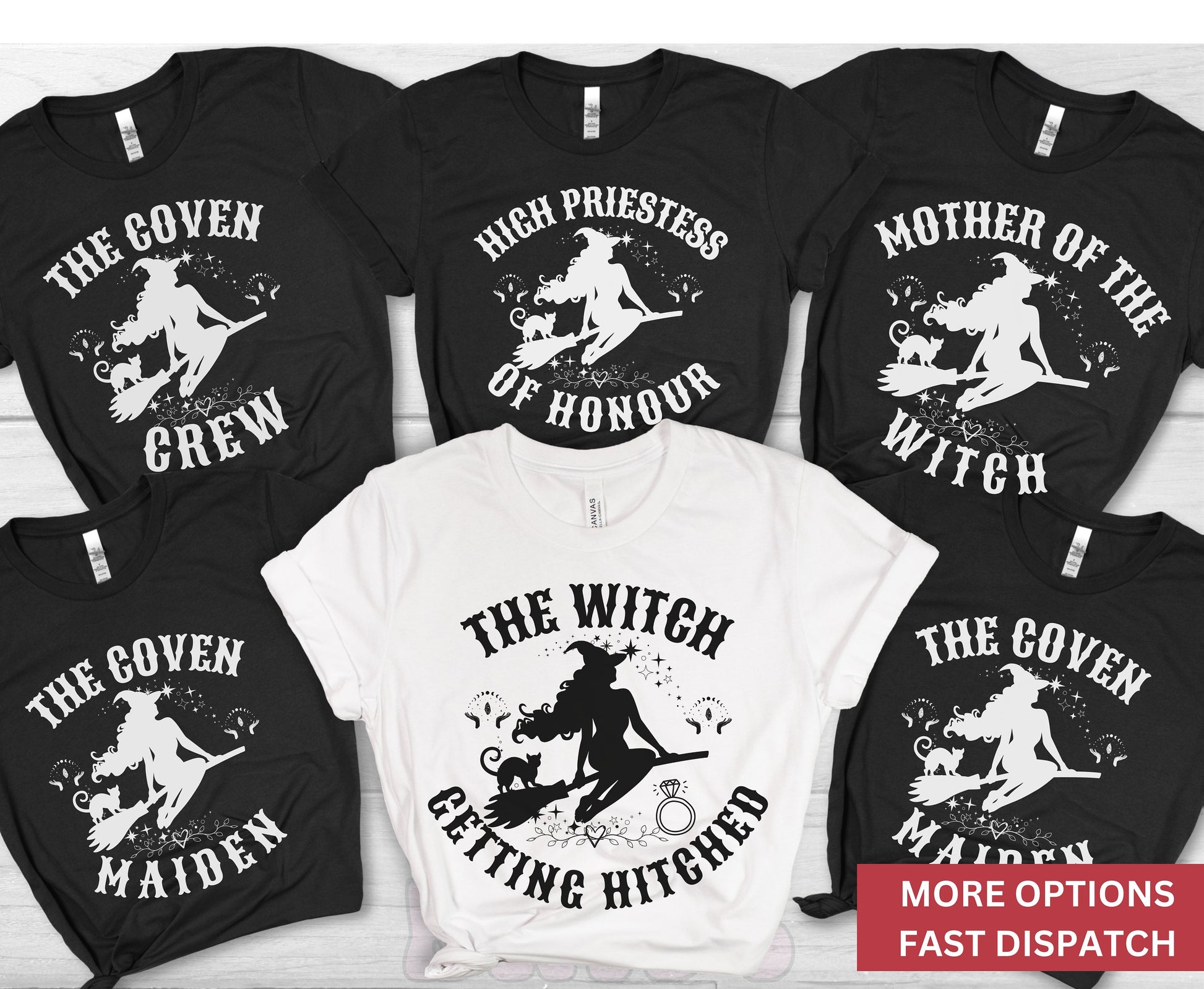 The Witch Bride Shirt Unisex bride t-shirt for occultic sorcery with Cat. Unisex shirt for men women.