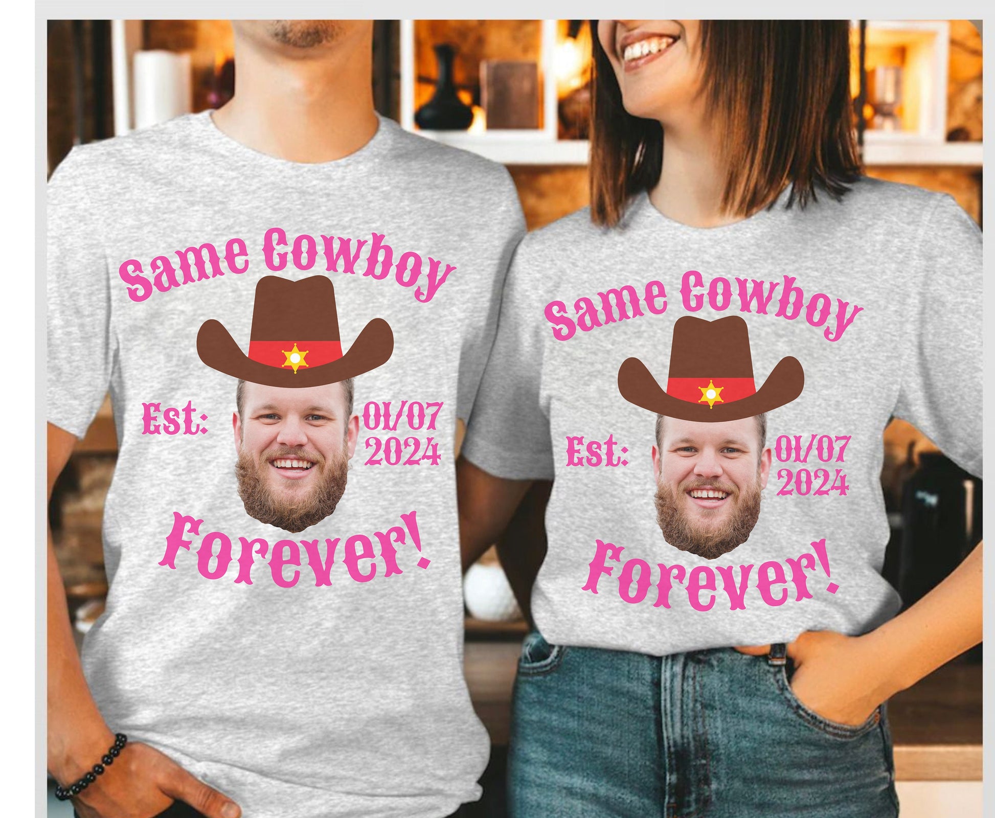 Cowboy forever gift for bride to be, bachelorette shirt, hen do shirt, hen party shirt, cowboy western themed hen party shirt, bride bridesmaid shirt