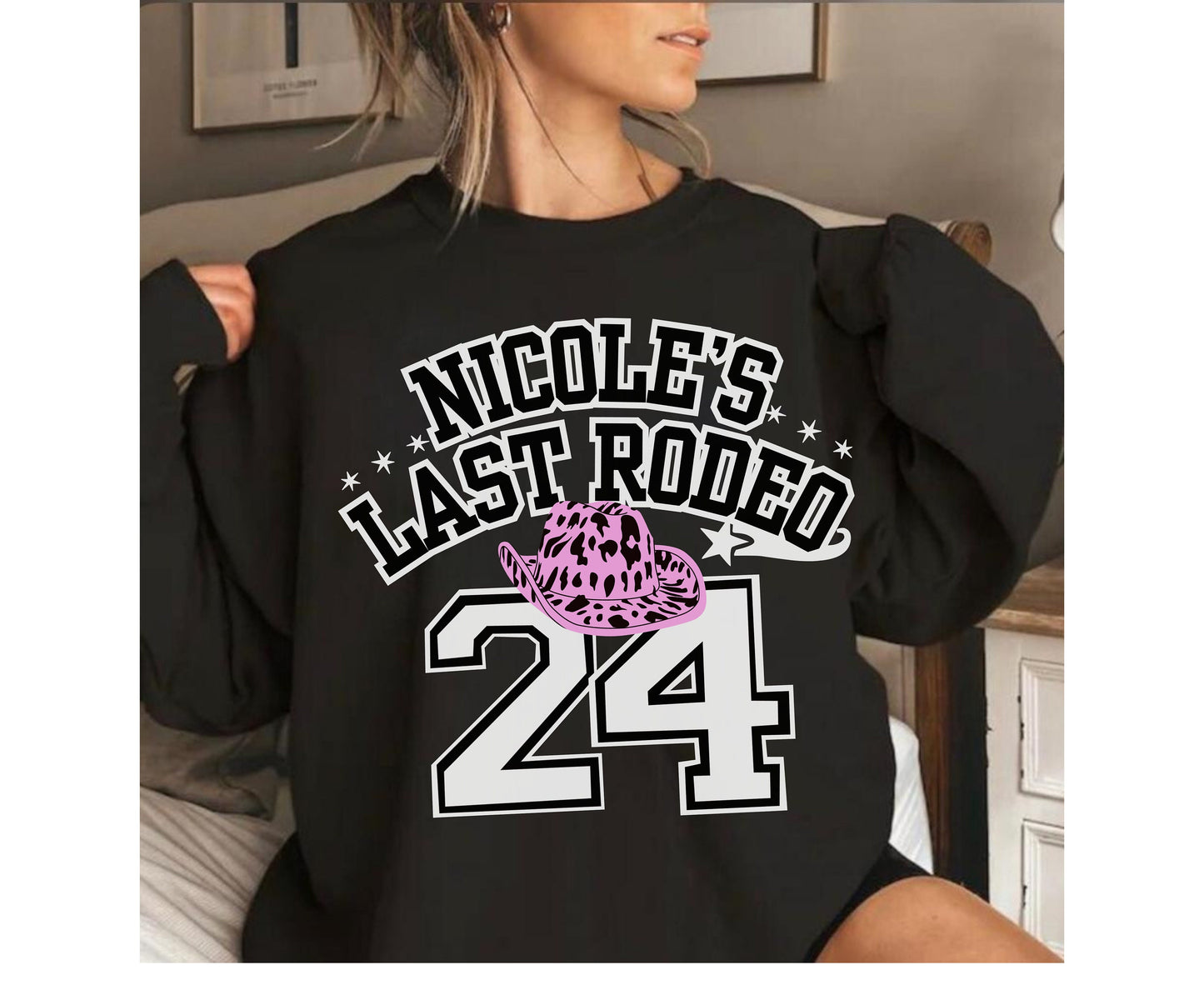 Last Rodeo Bachelorette Country Cowgirl Hen Party Shirt sweatshirt Tshirt for bride bridesmaid