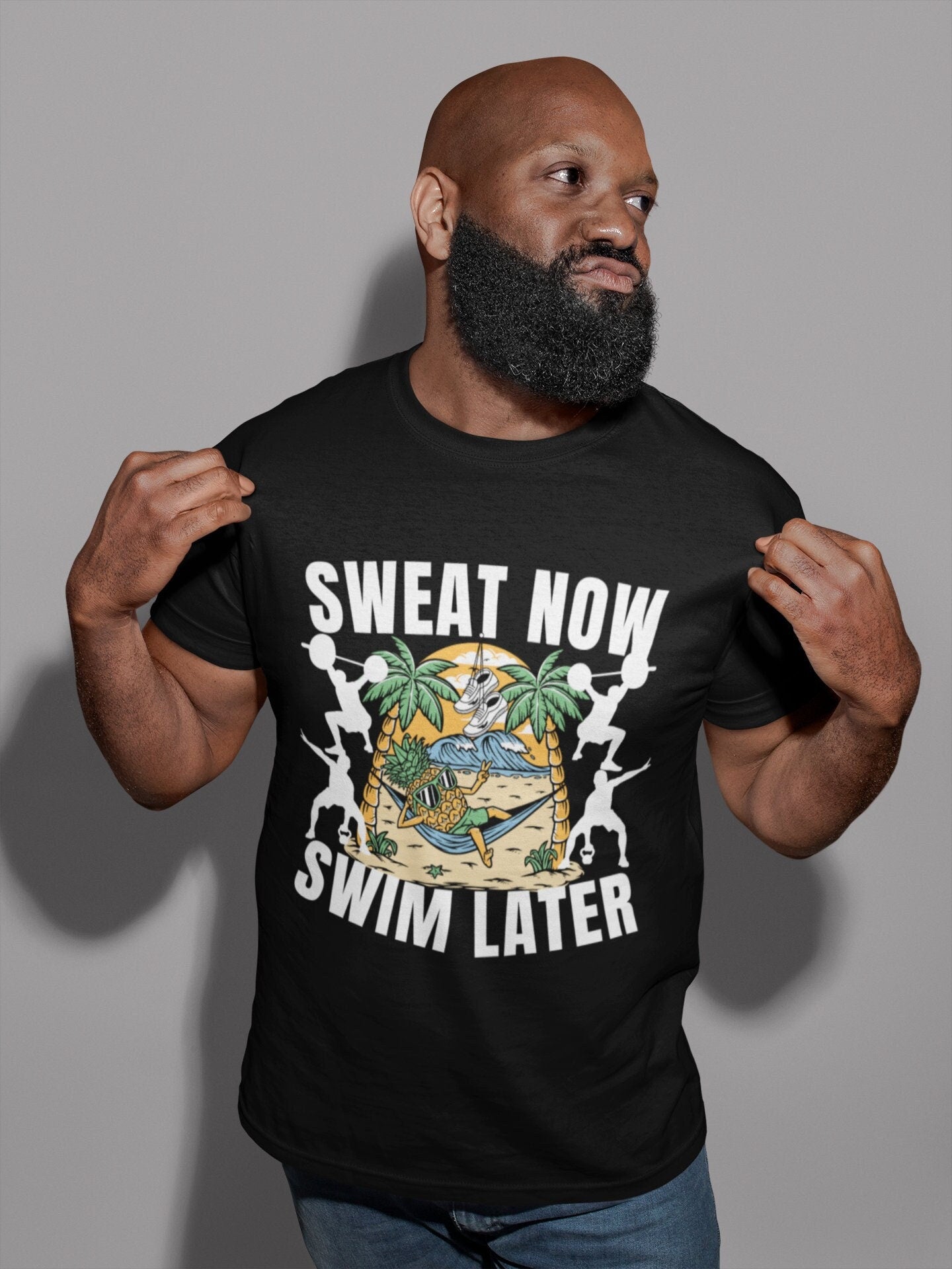 gym shirt for men wome retro work out shirt