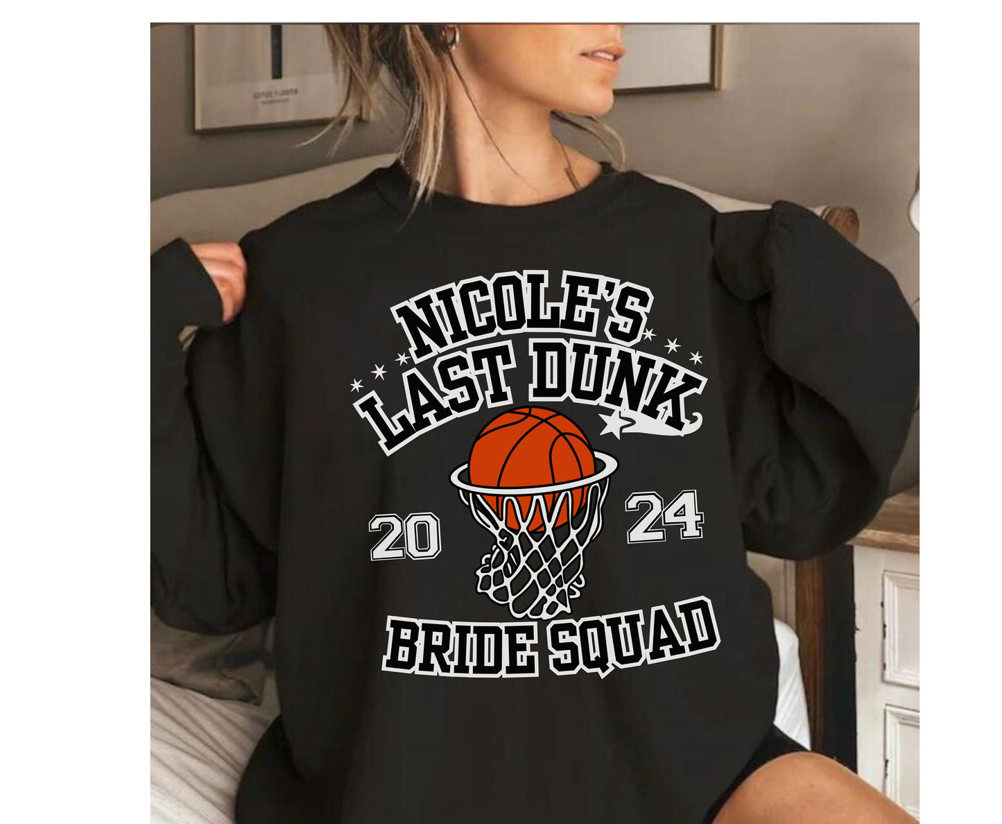 Basketball themed bachelorette bride bridesmaid shirt for men women unisex Basket ball hen party shirt