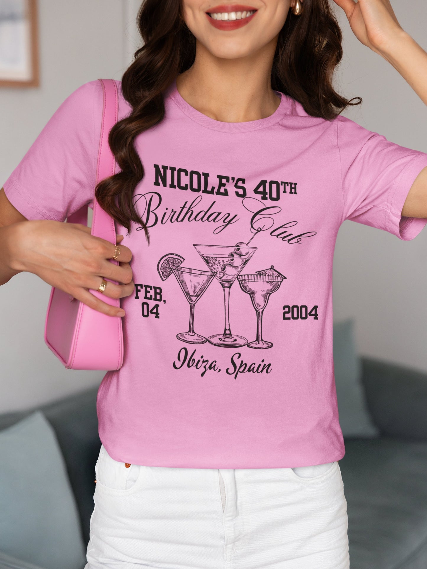 Custom Birthday Party Shirt cocktail themed Birthday Babe shirt