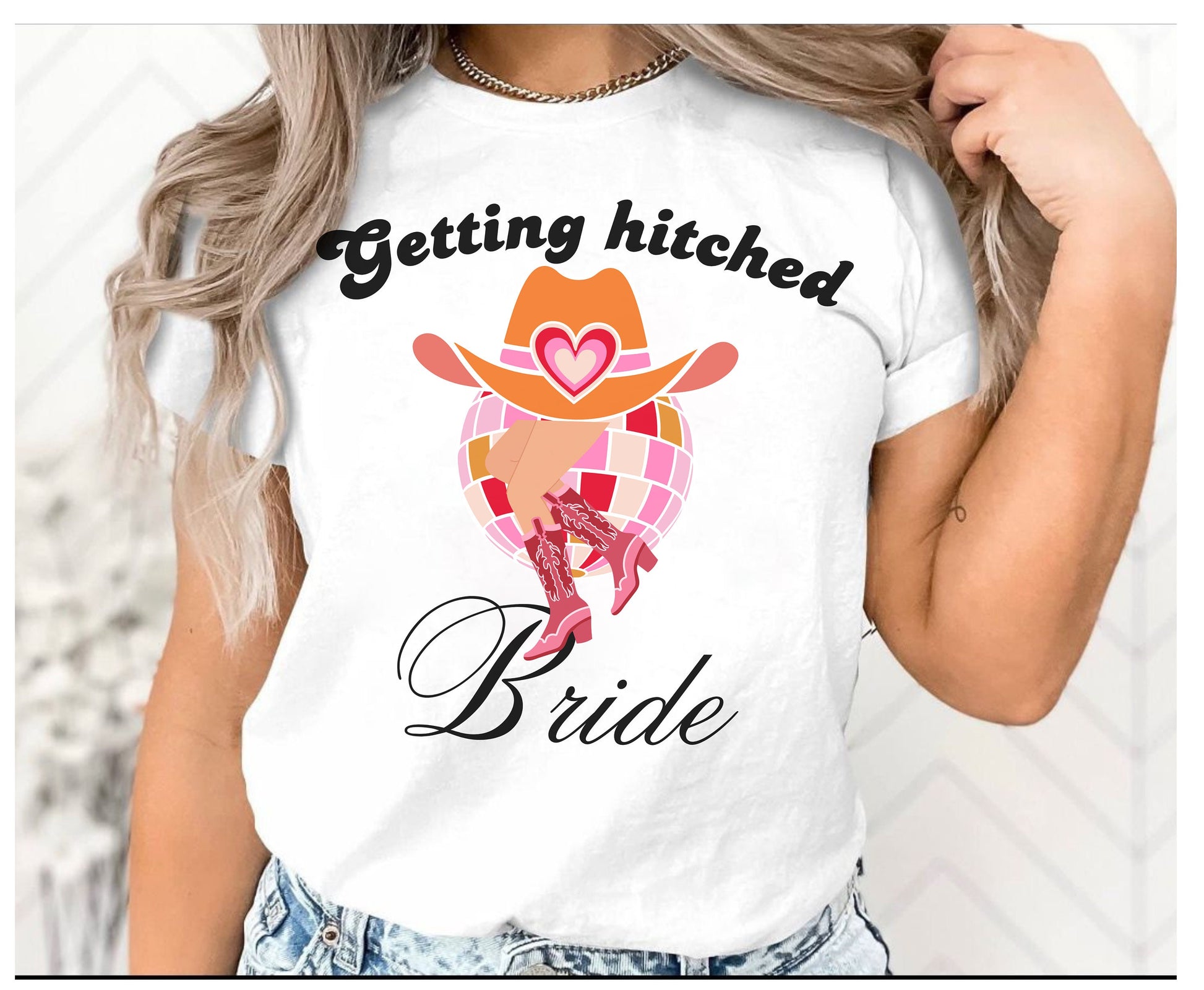 Bride Crew Matching Group Tshirts Birthday Girls Hen Party Tees Bachelorette shirt disco Matching Group Tshirts getting hitched