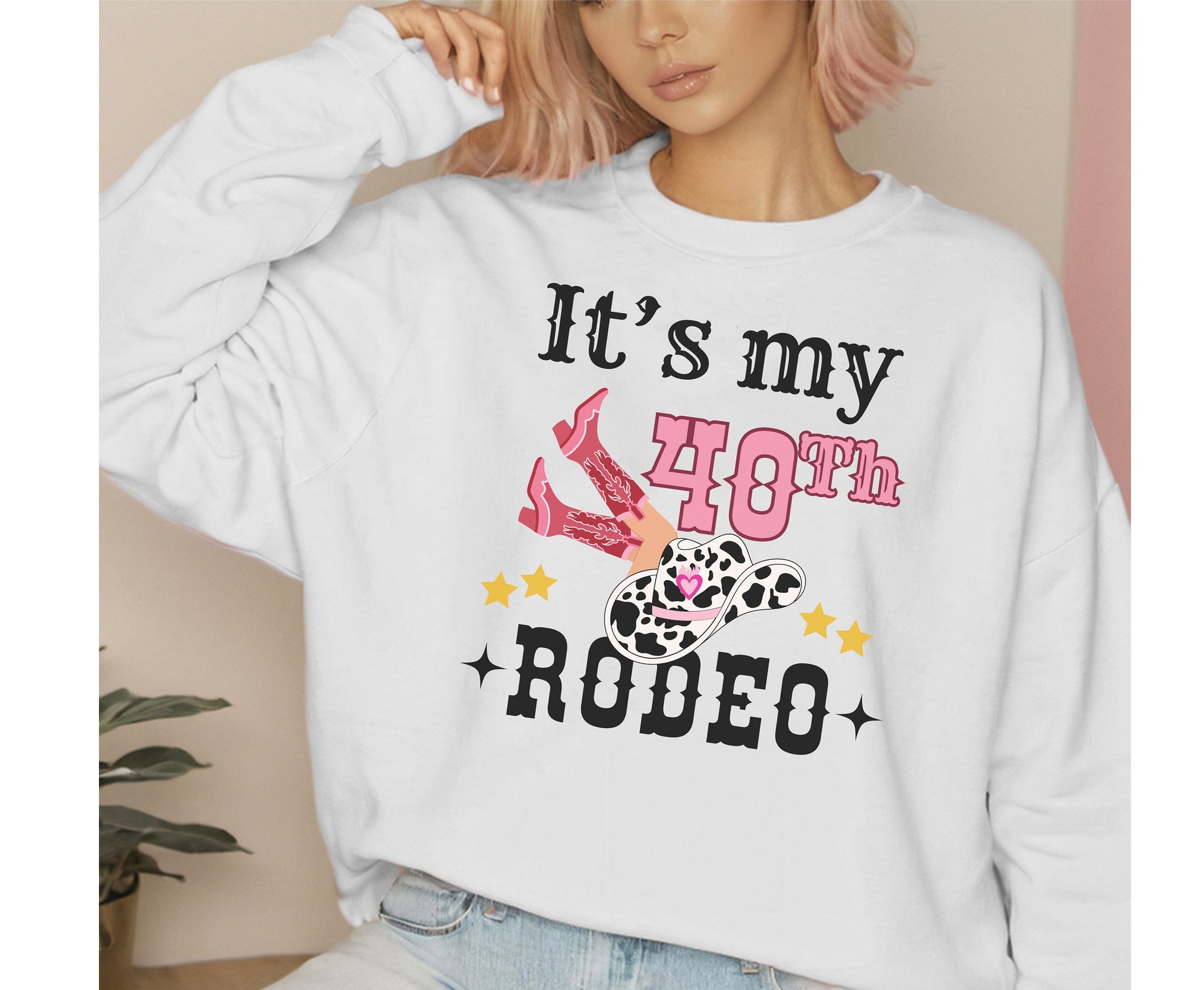 40th birthday western themed shirt for men women