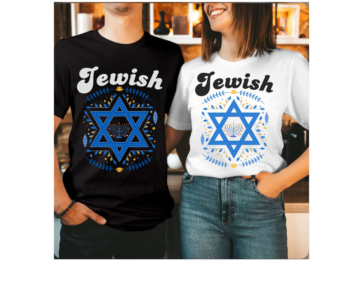 Hannukah Shalom shirt gift for men women jewish party shirt gifts for mom dad wife husband matching family shirt