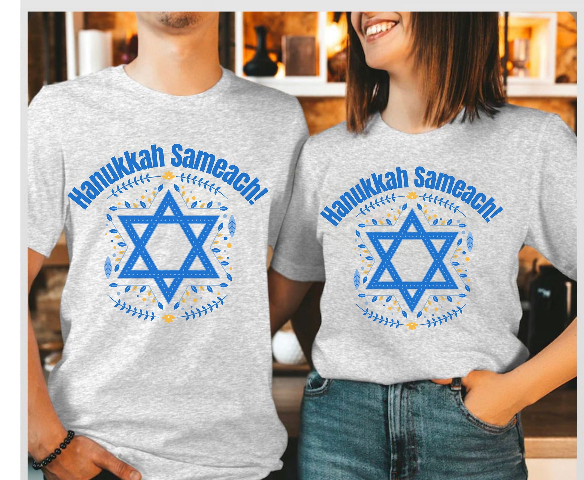 Hannukah Shalom shirt gift for men women jewish party shirt gifts for mom dad wife husband matching family shirt