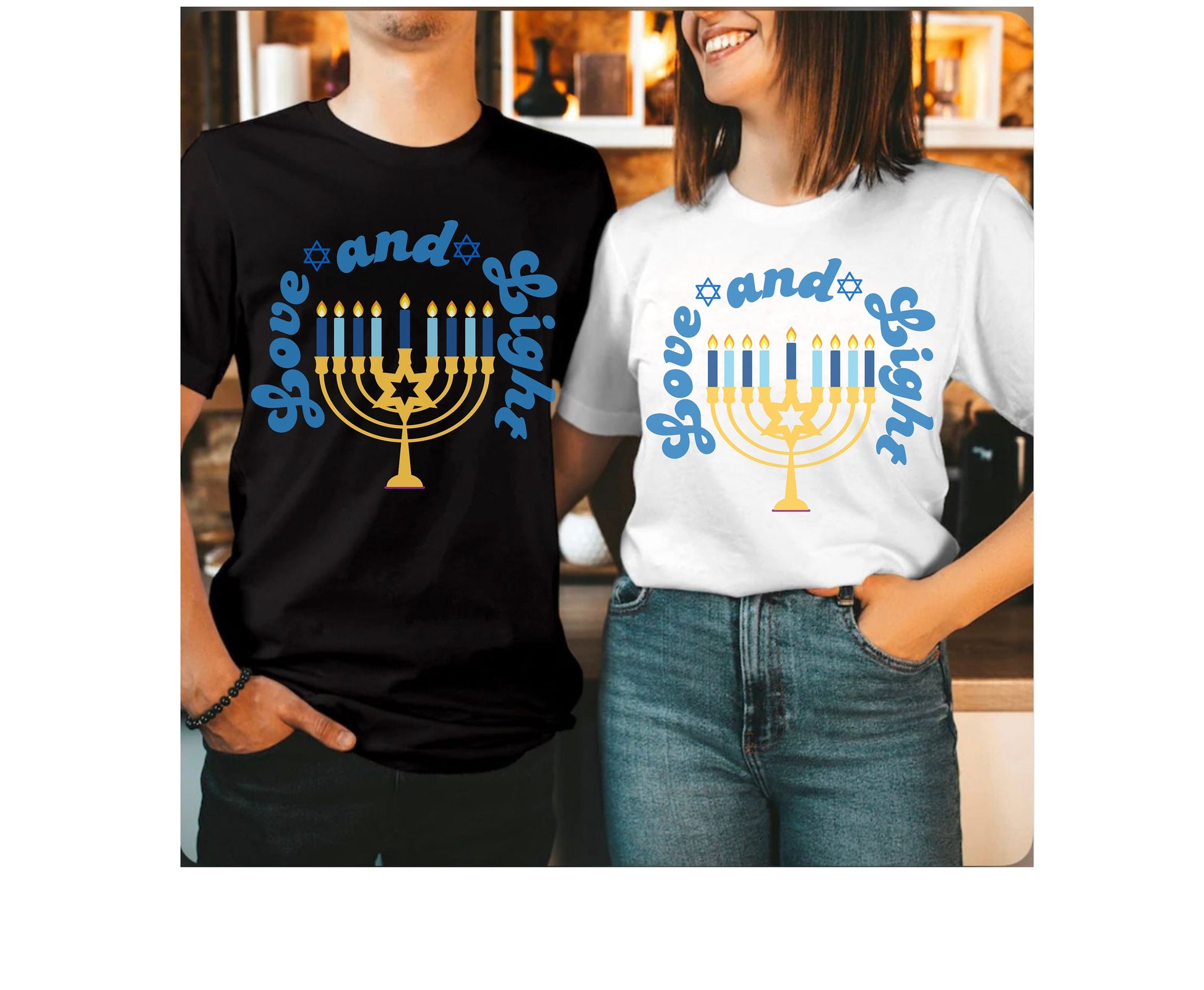 Hannukah Shalom shirt gift for men women jewish party shirt gifts for mom dad wife husband matching family shirt