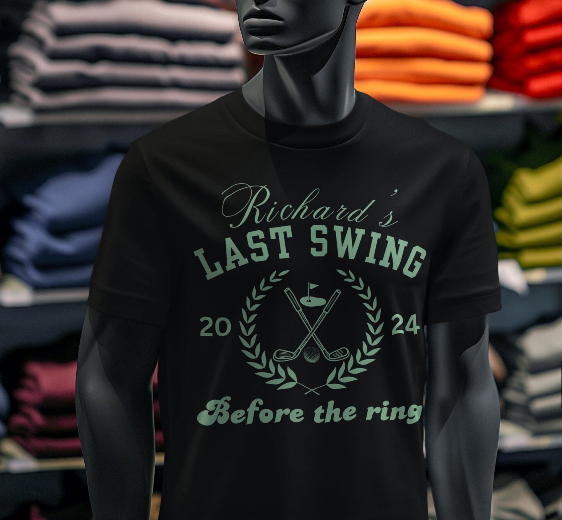 Richard&#39;s Last Swing before the Ring Golf themed shirt